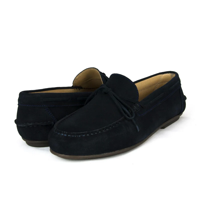 Mocasín serraje azul LAZO-C Jeromín