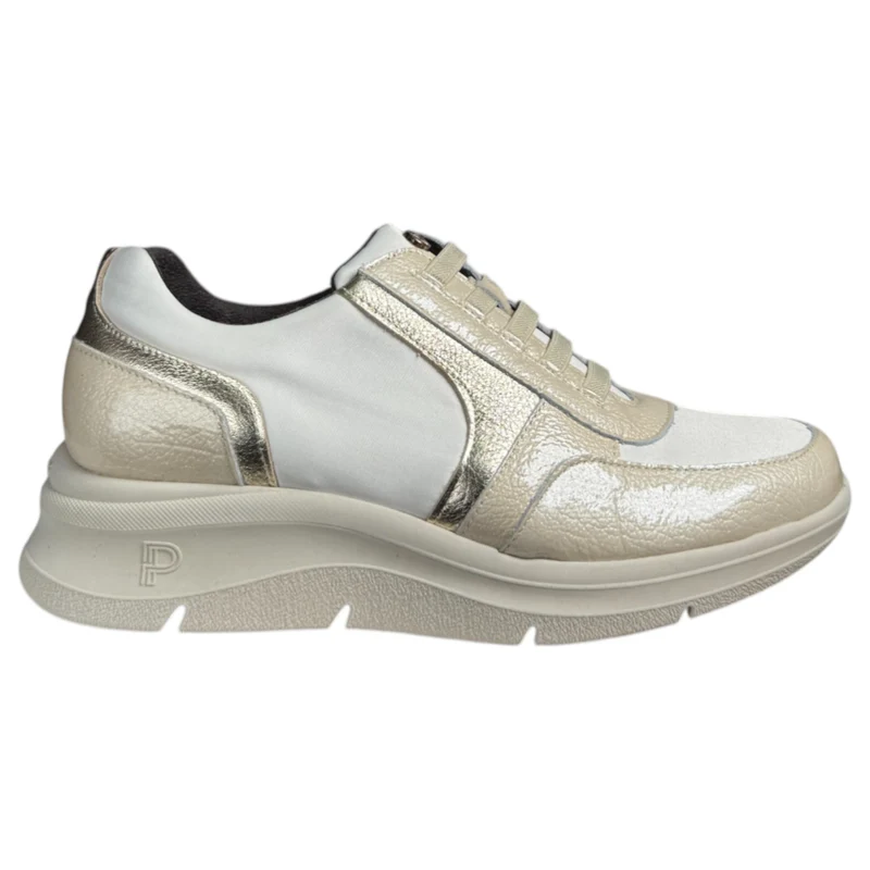 Zapatos Pitillos Deportivos 10915 Crema
