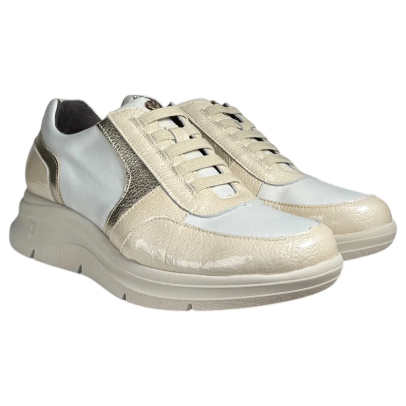 Zapatos Pitillos Deportivos 10915 Crema