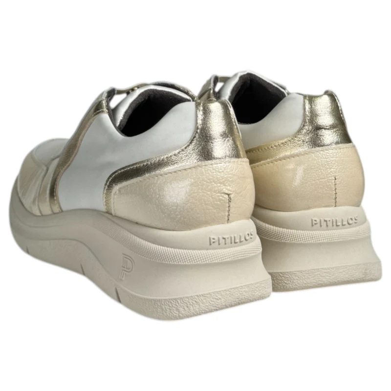 Zapatos Pitillos Deportivos 10915 Crema