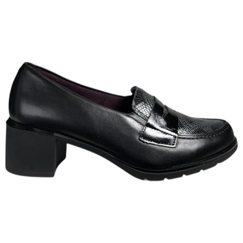 Zapatos Pitillos Tacón Antifaz 10740 Negro