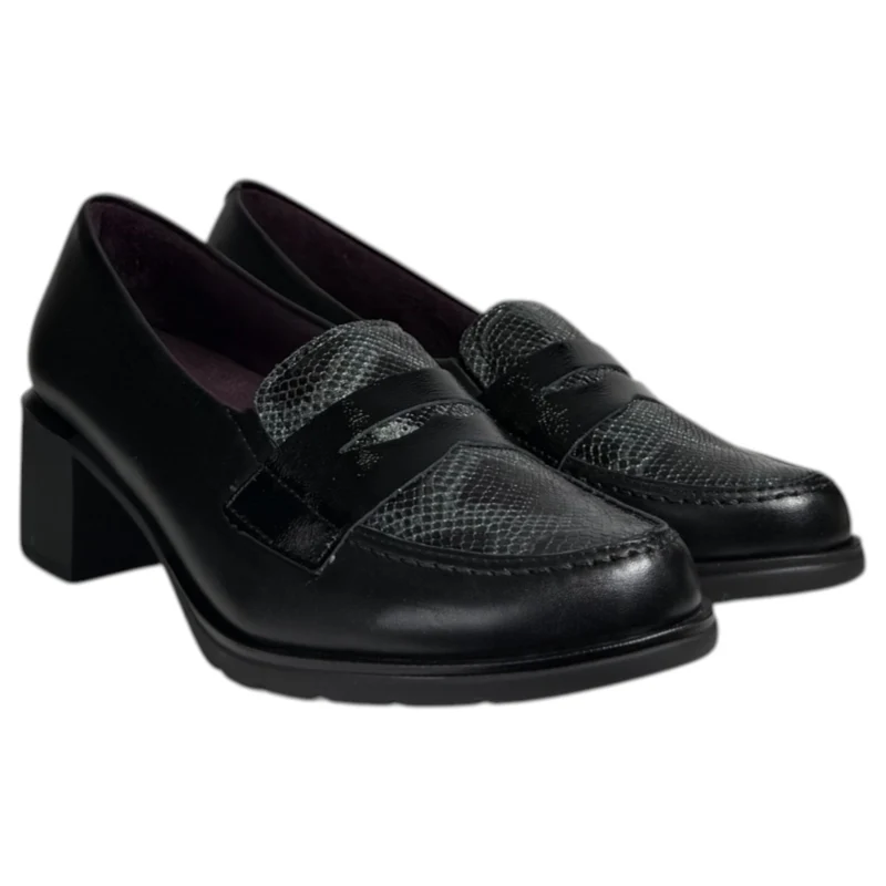 Zapatos Pitillos Tacón Antifaz 10740 Negro