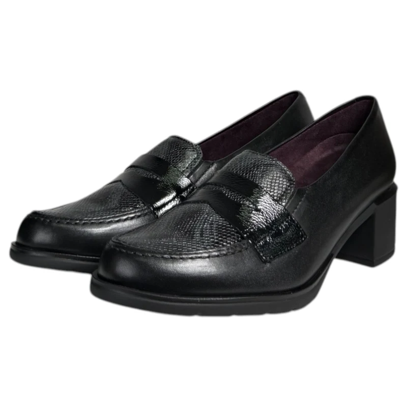 Zapatos Pitillos Tacón Antifaz 10740 Negro