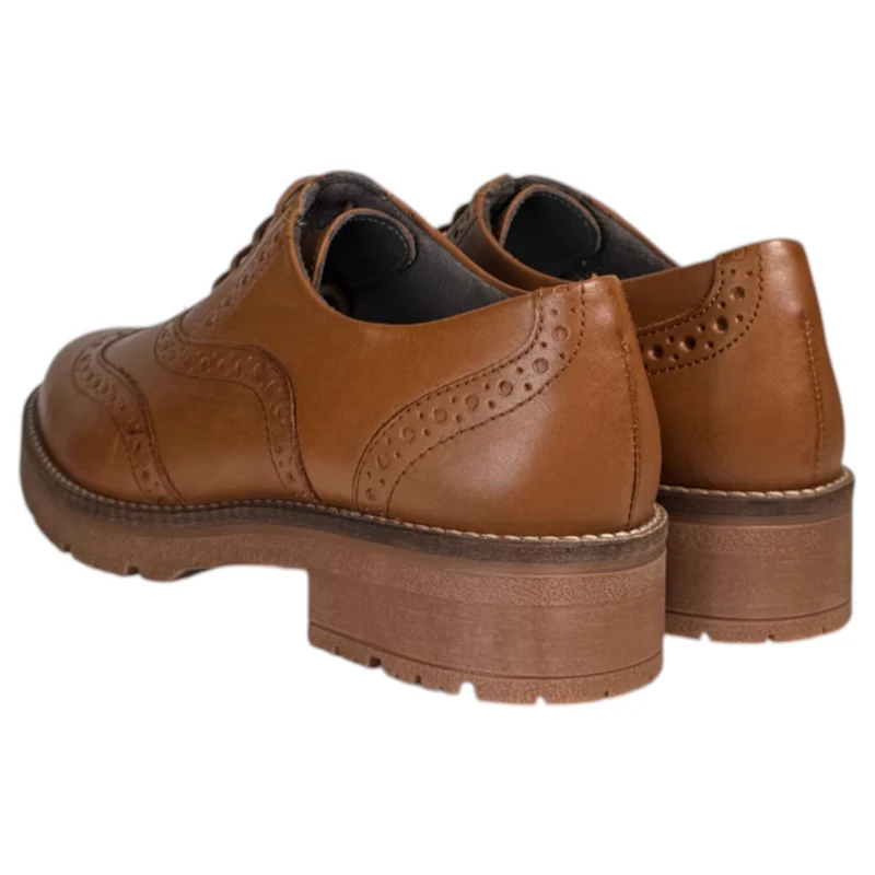 Zapatos Pitillos Blúcher Pala Vega 10776 Cuero