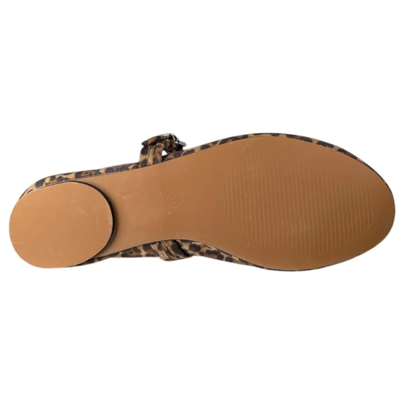 Bailarina Corina Plana Hebilla M5621 Leopardo