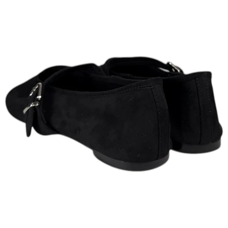 Bailarina Corina Plana Hebilla M5621 Negro