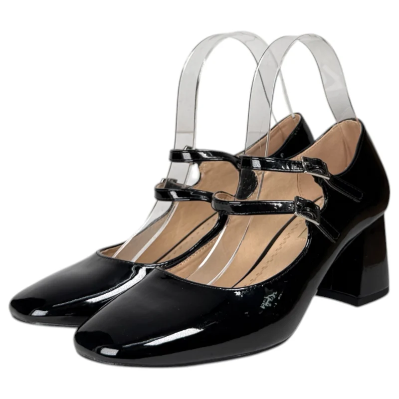 Zapatos Corina Tacón Hebillas M5755 Negro