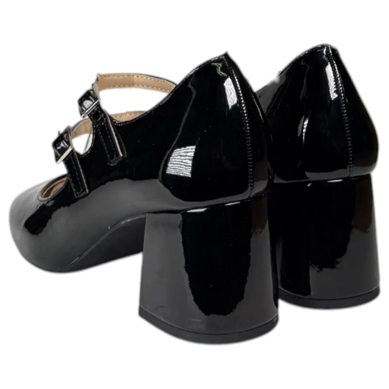 Zapatos Corina Tacón Hebillas M5755 Negro