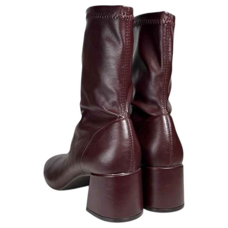 Botines Corina Caña Elástica M5885 Burdeos