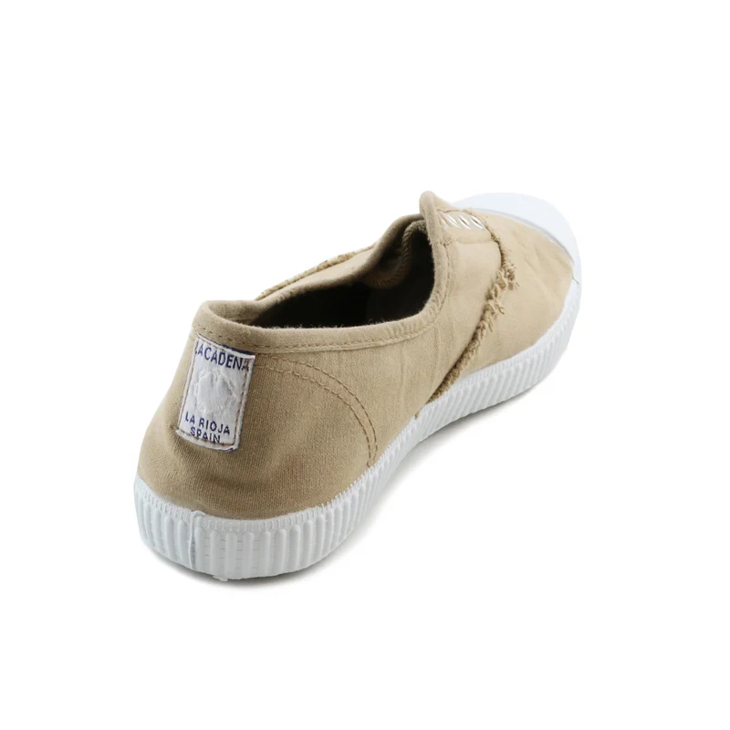 Zapatilla beige oscuro 88088 La Cadena