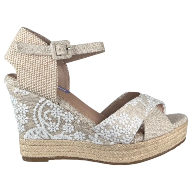 Alpargatas de Novia Mandarina Amelia Blanco