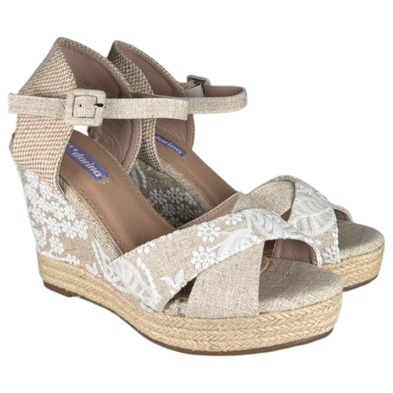 Alpargatas de Novia Mandarina Amelia Blanco