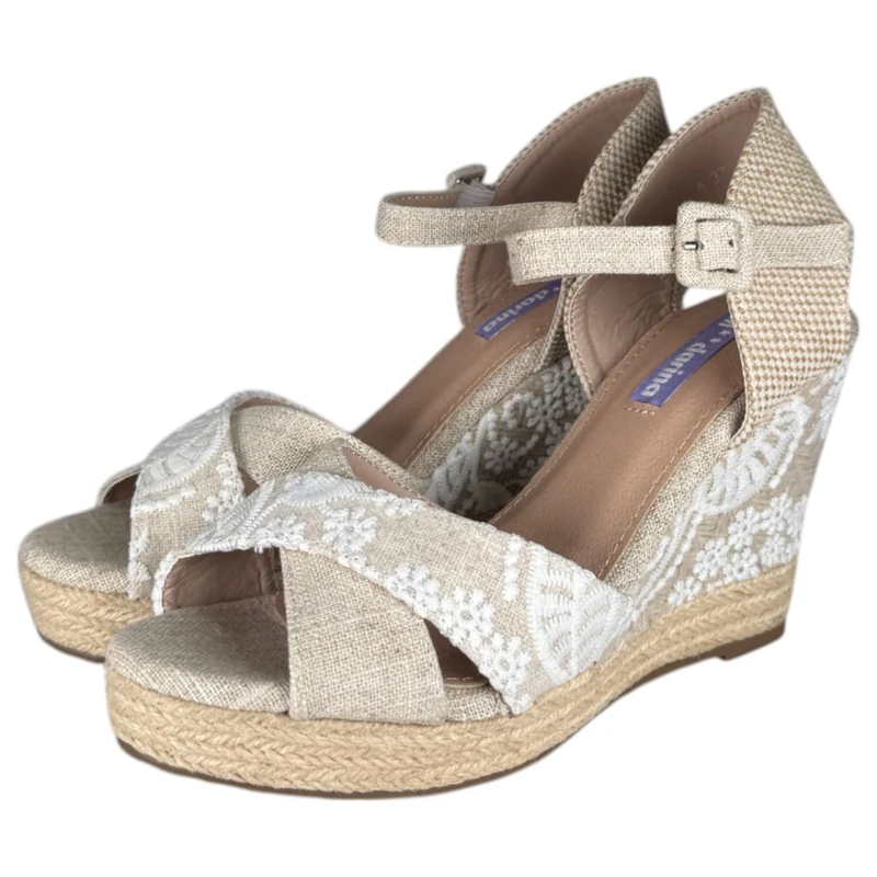 Alpargatas de Novia Mandarina Amelia Blanco