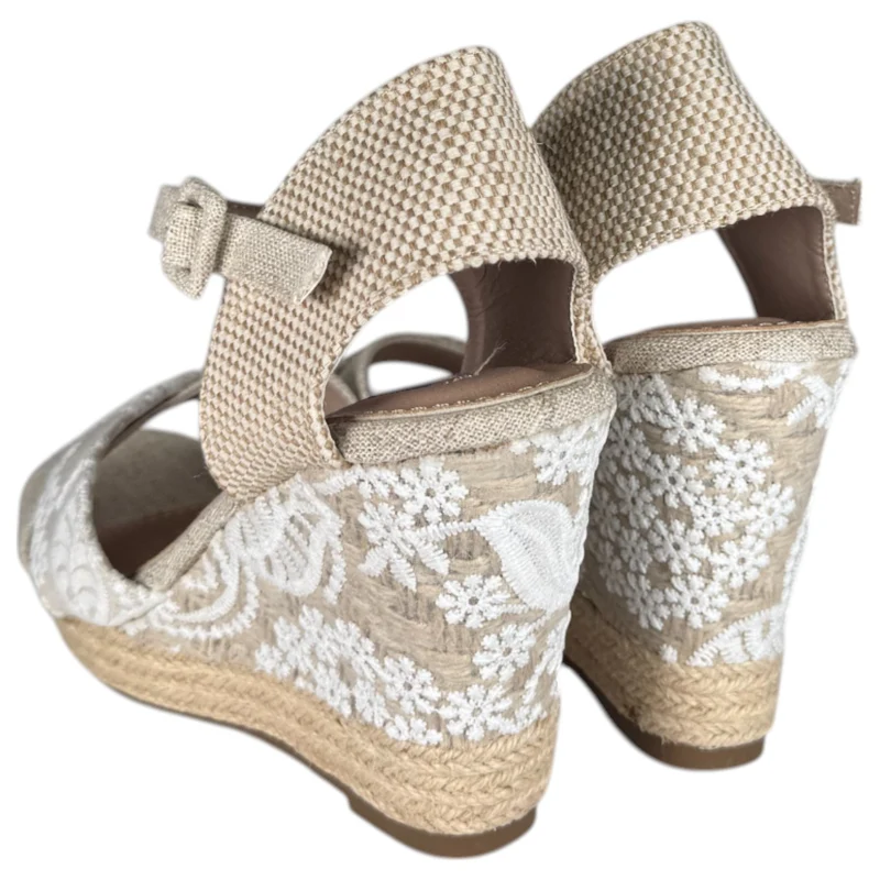 Alpargatas de Novia Mandarina Amelia Blanco