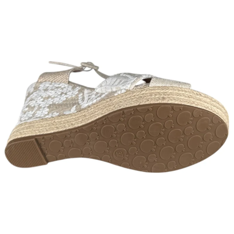 Alpargatas de Novia Mandarina Amelia Blanco