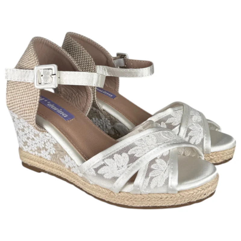 Alpargatas de Novia Mandarina Sherisse Blanco