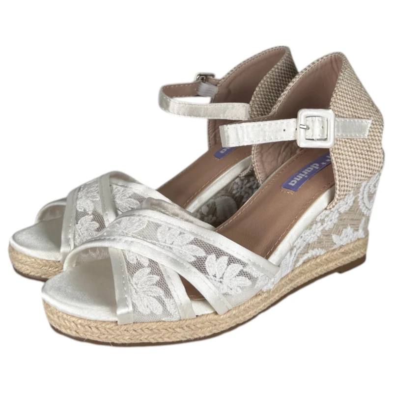 Alpargatas de Novia Mandarina Sherisse Blanco