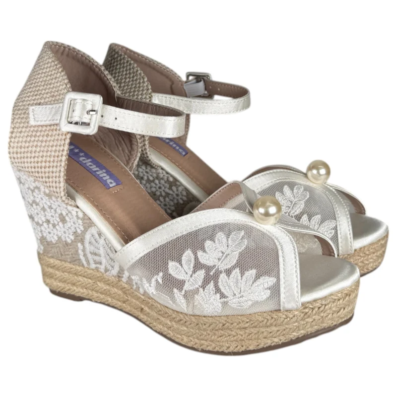 Alpargatas de Novia Mandarina Jessica Blanco