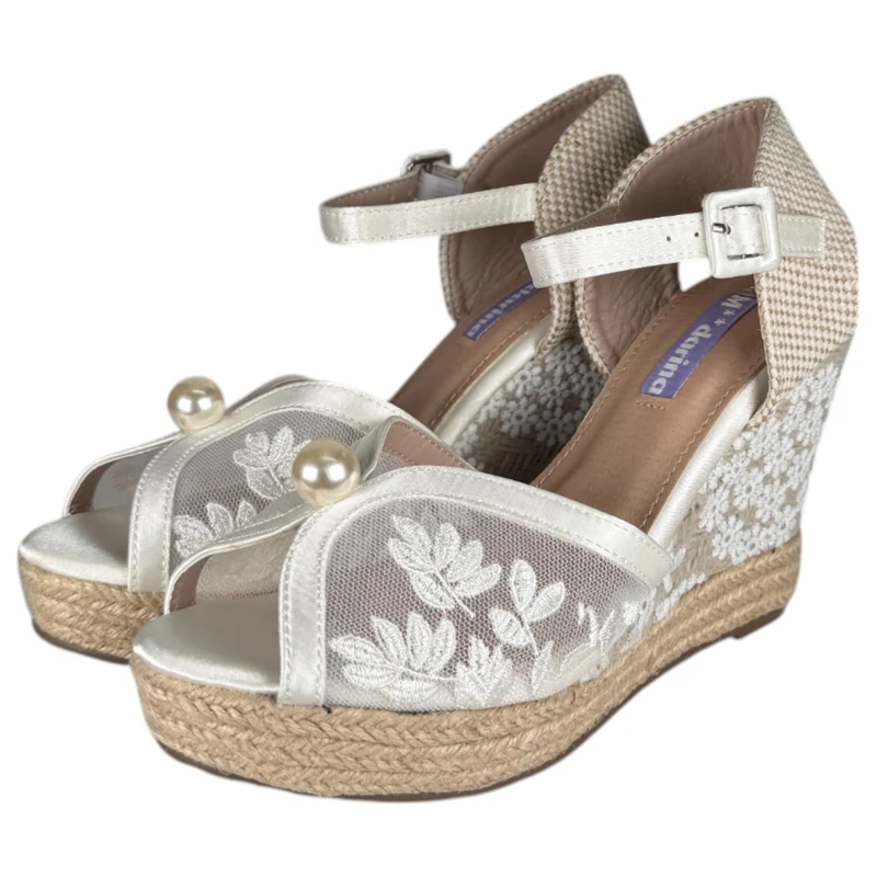 Alpargatas de Novia Mandarina Jessica Blanco