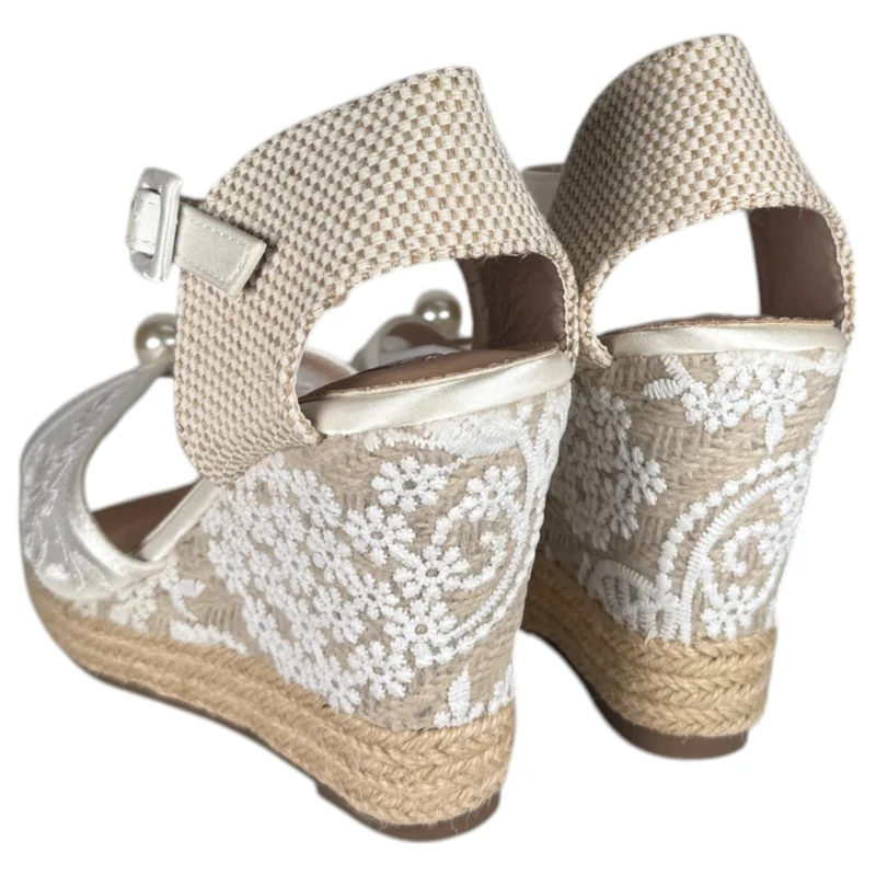 Alpargatas de Novia Mandarina Jessica Blanco