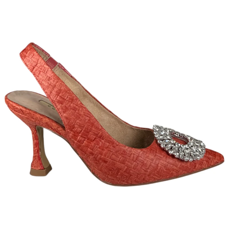 Zapatos Corina Rafia Joya M3185 Rojo
