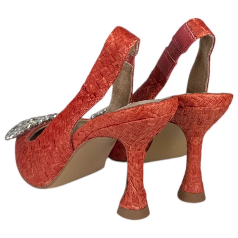 Zapatos Corina Rafia Joya M3185 Rojo
