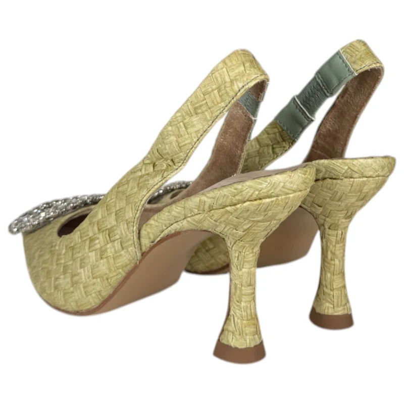 Zapatos Corina Rafia Joya M3185 Verde