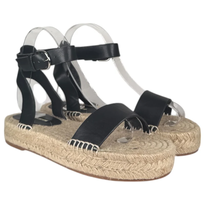 Sandalias Corina Plataforma Tira M4400 Negro
