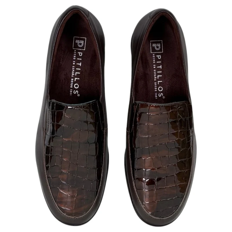 Zapatos Pitillos Copete Coco 11503 Marrón