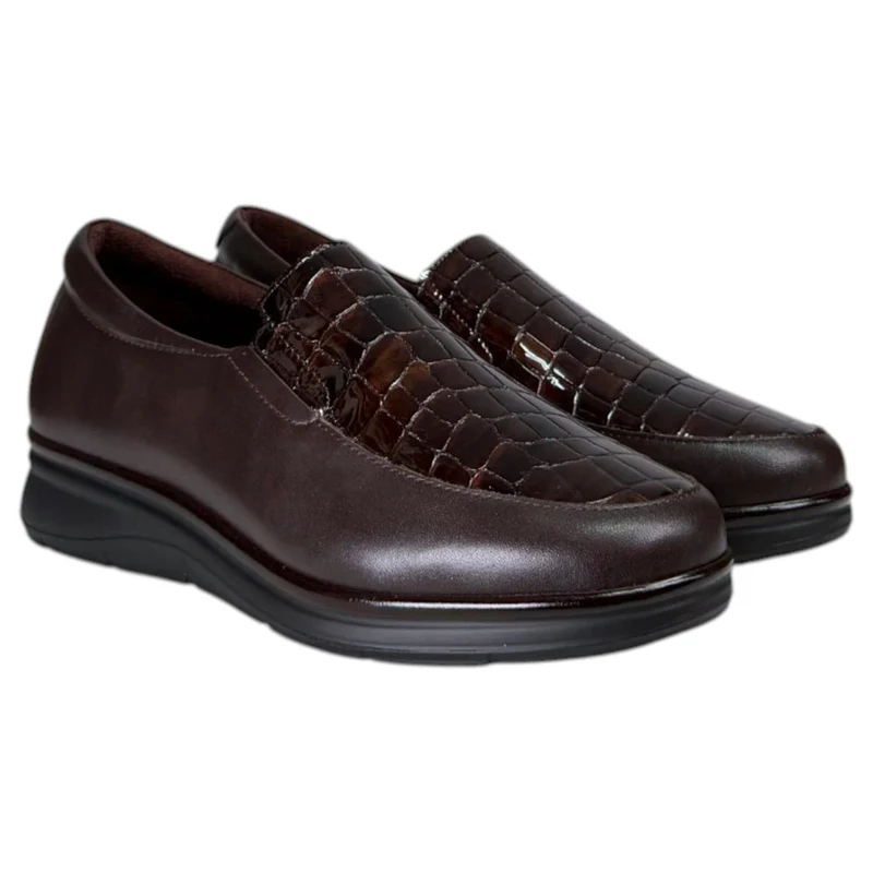 Zapatos Pitillos Copete Coco 11503 Marrón