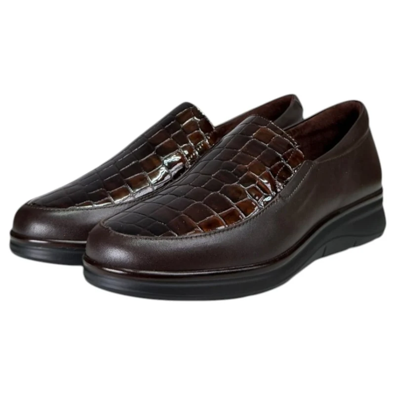 Zapatos Pitillos Copete Coco 11503 Marrón