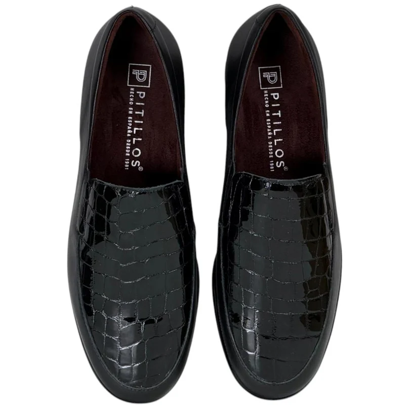 Zapatos Pitillos Copete Coco 11503 Negro