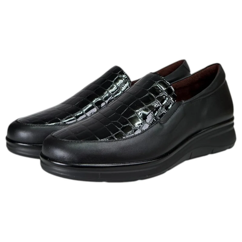 Zapatos Pitillos Copete Coco 11503 Negro