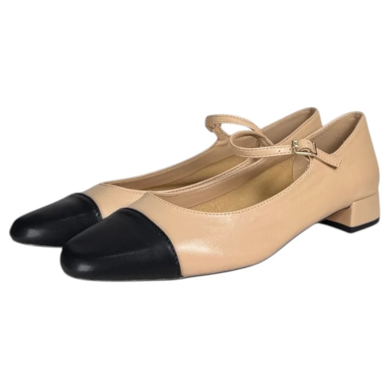 Bailarinas Corina Tacón Bajo M5270 Nude Negro