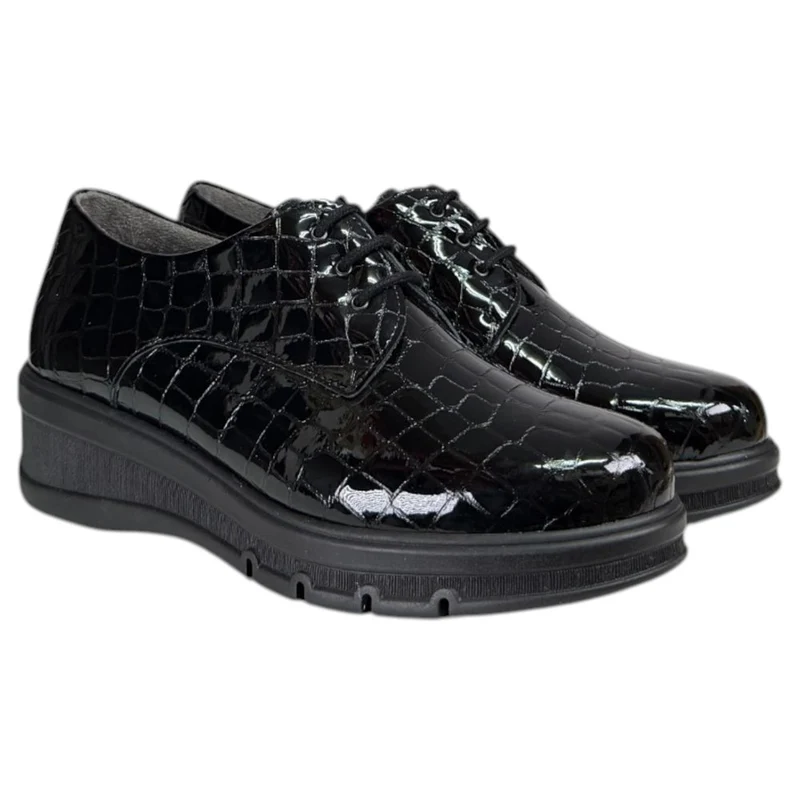 Zapatos Pitillos Blúcher Coco 11542 Negro