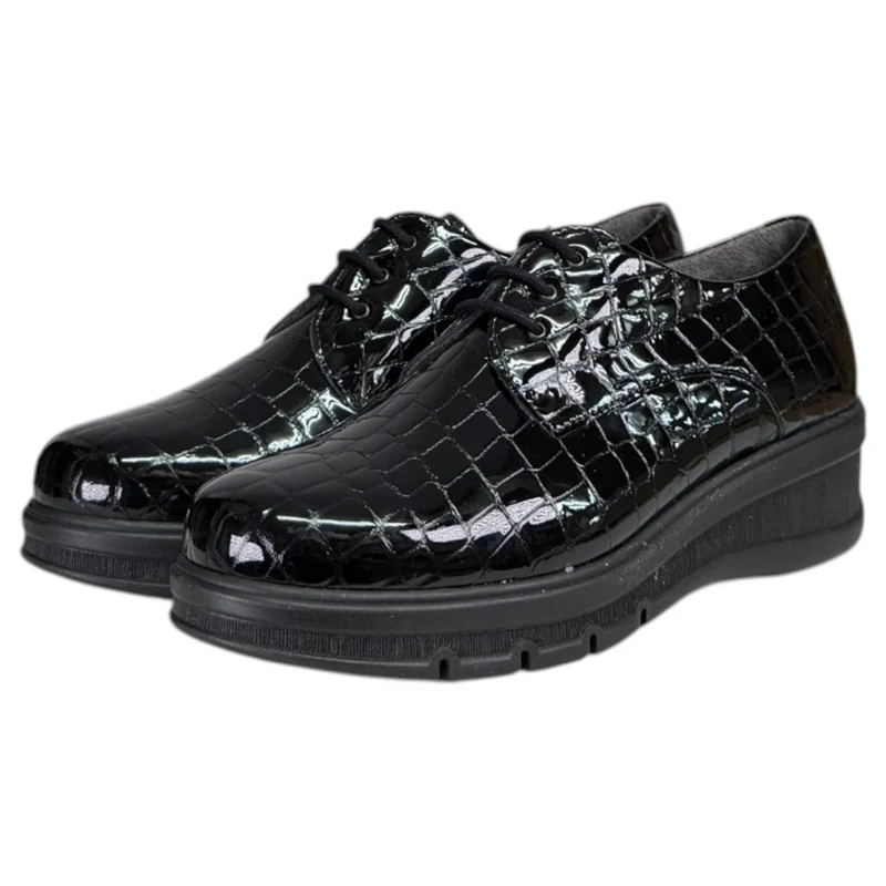Zapatos Pitillos Blúcher Coco 11542 Negro