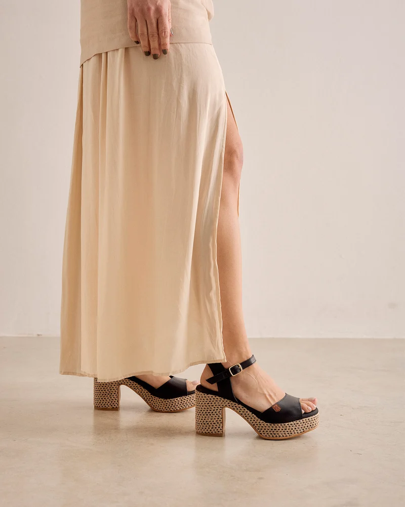Sandalia Daira Piel Negro
