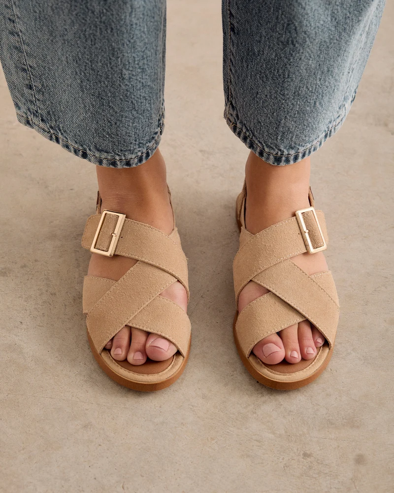 Sandalia Mirissa Serraje Beige