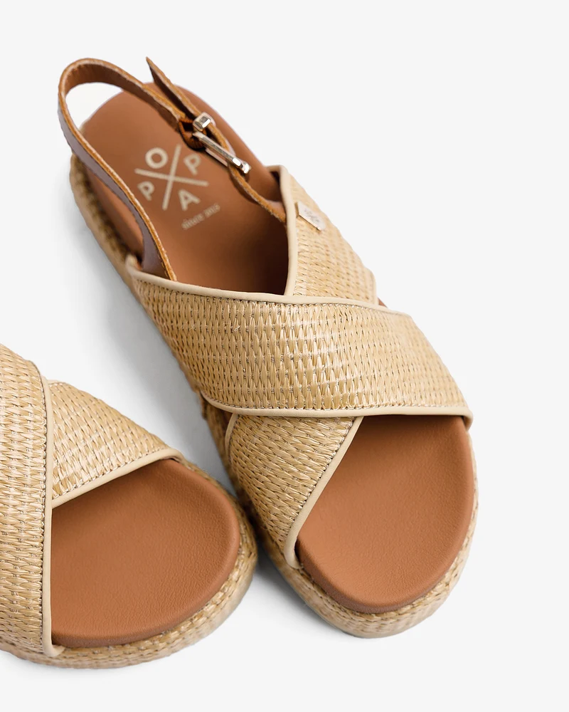 Sandalia Basset Beige