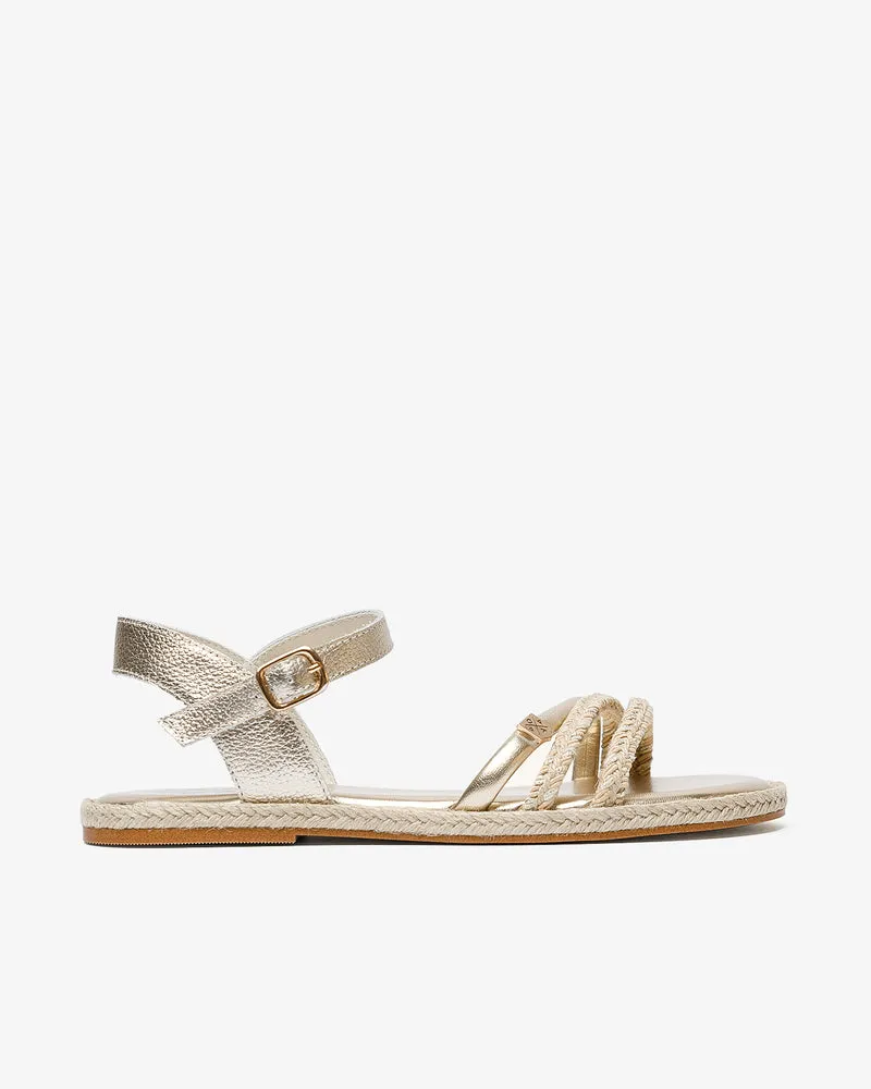 Sandalia Riazor Oro Yute