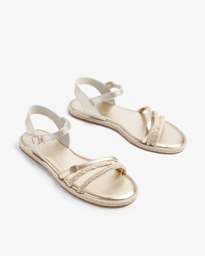 Sandalia Riazor Oro Yute