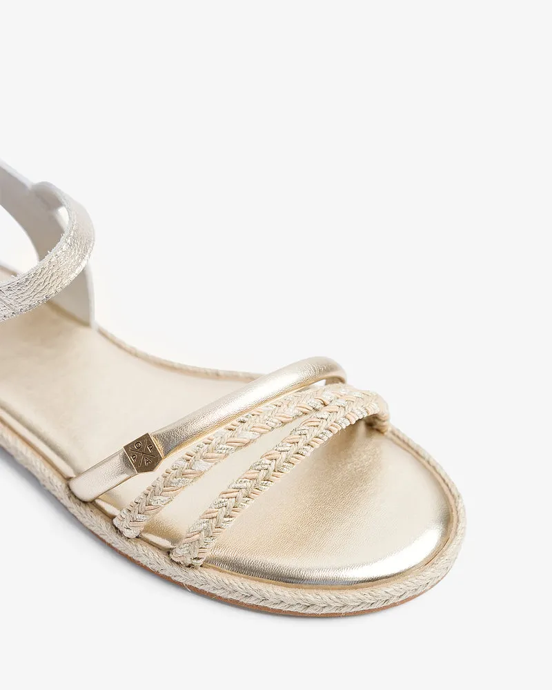 Sandalia Riazor Oro Yute