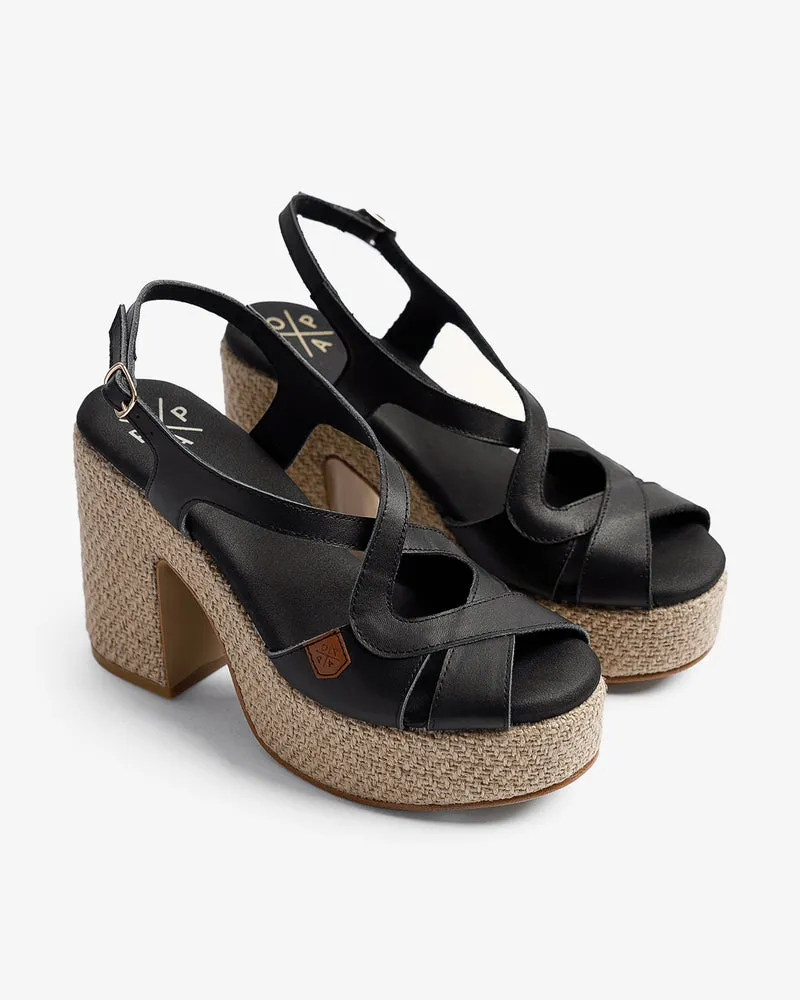 Sandalia Balares Piel Negro