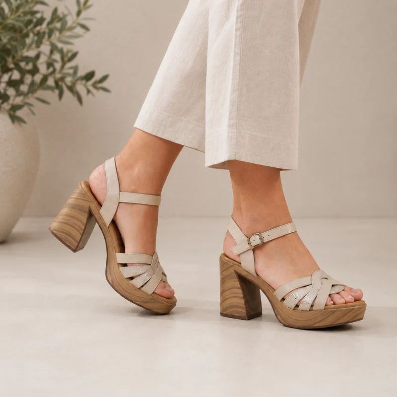 MUJER SANDALIA BRISA NOVA BEIGE
