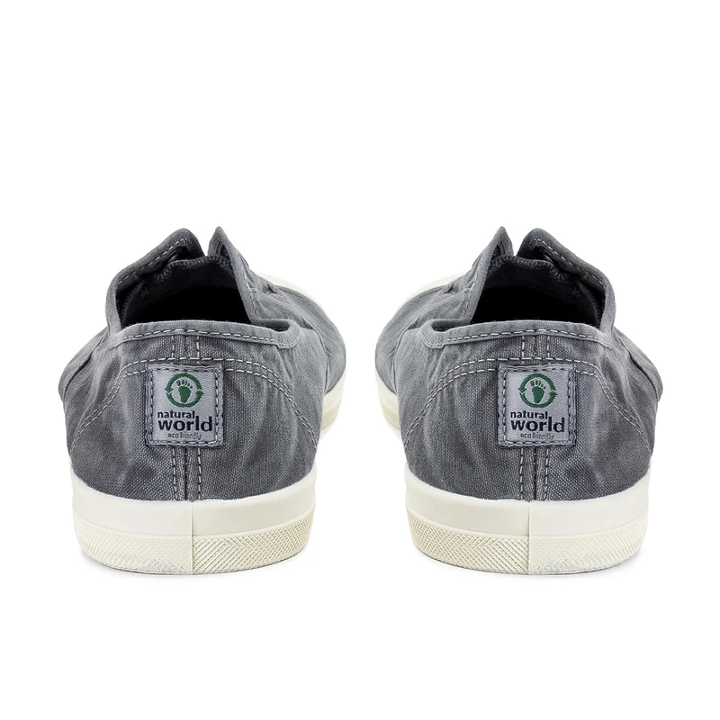 Zapatilla gris lavado LONA3102 Natural World