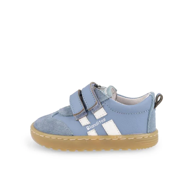 Deportiva barefoot celeste oscuro LISBOA Blanditos