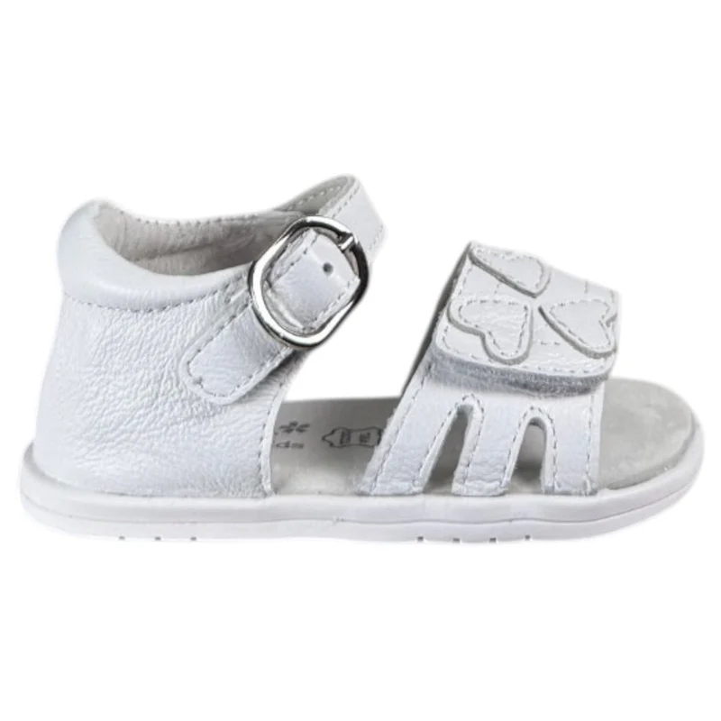 Sandalias Bubble Kids Corazones C1698 Blanco