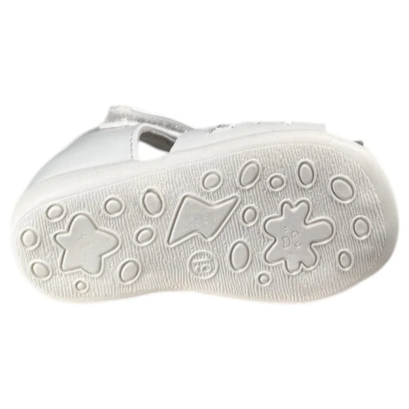 Sandalias Bubble Kids Cerradas Corazones C614 Blanco