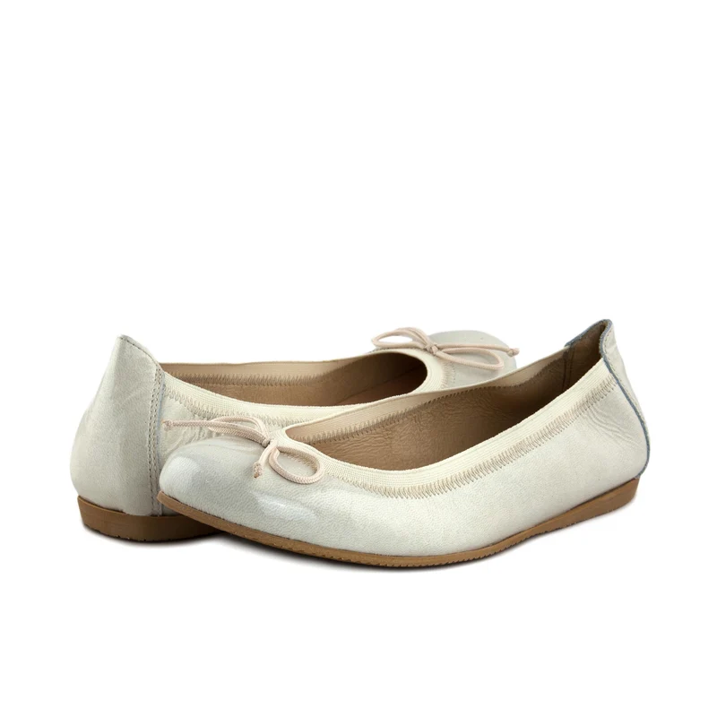 Bailarina charol offwhite ROLL-CH Jeromín