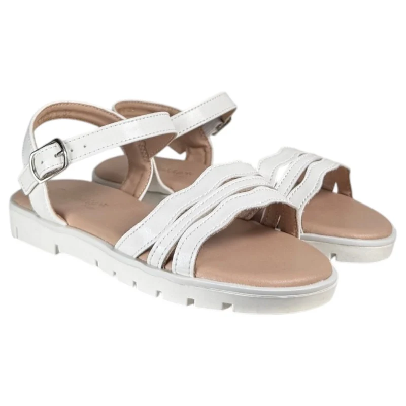 Sandalias Bubble Kids Tiras C1298 Blanco